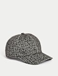 Herringbone Baseball Cap with Wool