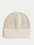 Wool Rich Textured Beanie Hat