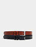 2 Pack Leather Smart Belts