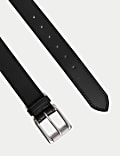 Ceinture en cuir à détail couture