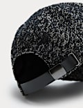 Wool Rich Herringbone Baseball Cap