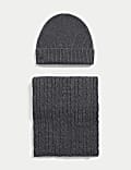 Merino Wool Hat and Scarf Set