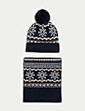 Fair Isle Hat and Scarf Set