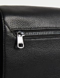 Leather Pebble Grain Messenger Bag