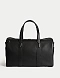 Leather Pebble Grain Weekend Bag