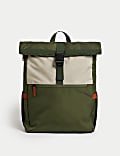 Recycled Polyester Scuff Resistant Rolltop Backpack