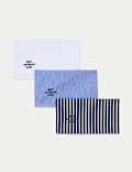 3pk Antibacterial Pure Cotton Handkerchiefs