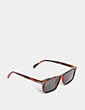 Wąskie prostokątne okulary przeciwsłoneczne z polaryzacją