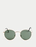 Gafas de sol polarizadas con montura metálica redonda