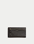 Portefeuille à deux volets en cuir 