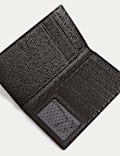 Portefeuille à deux volets en cuir 