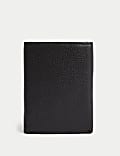 Lederen tri-fold portefeuille
