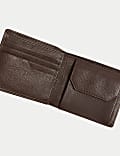 Portefeuille à deux volets en cuir 
