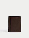 Leather Pebble Grain Tri-Fold Wallet