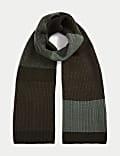 Striped Knitted Scarf