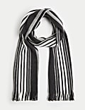 Striped Knitted Scarf