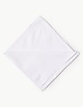 10pk Antibacterial Pure Cotton Handkerchiefs with Sanitized Finish®