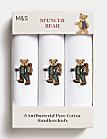 3pk Antibacterial Pure Cotton Handkerchiefs