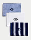 3er-Pack Taschentücher aus reiner Baumwolle „Best Grandad“
