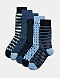 Pack de 5 pares de calcetines de algodón variados Cool & Fresh™