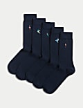 Pack de 5 pares de calcetines Cool & Fresh™ de algodón de pájaros