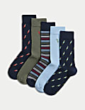 5pk Cool & Fresh™ Assorted Cotton Rich Socks
