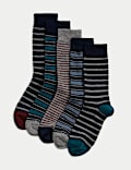 5pk Cool & Fresh™ Striped Cotton Rich Socks