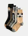 5pk Cool™ and Fresh Argyle Cotton Rich Socks