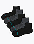 5pk Freshfeet™ Cushioned Quarter Socks