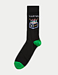 Cotton Rich Yule Fuel Christmas Socks