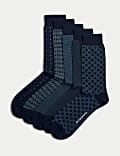 5pk Assorted Modal Pima Cotton Socks
