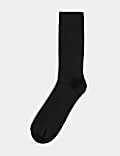 Lot de paires de chaussettes en coton égyptien à motif côtelé