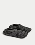 Cable Knit Slipper Socks