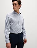 Regular Fit Ultimate Non Iron Cotton Textured Shirt
