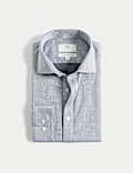 The Ultimate Slim Fit Pure Cotton Non Iron Textured Shirt