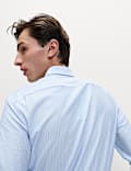 Regular Fit Ultimate Non Iron Jersey Striped Shirt