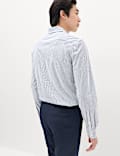 Camisa Ultimate de corte est&aacute;ndar sin planchado de punto Jersey a rayas