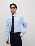 Camisa de sarga de ajuste estándar sin planchado 100% algodón