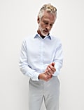 Regular Fit Ultimate Non Iron Cotton Striped Shirt 