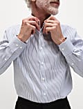 Regular Fit Ultimate Non Iron Cotton Striped Shirt 