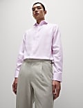 Regular Fit Easy Iron Pure Cotton Textured Shirt