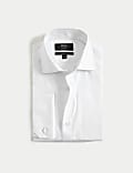 Slim Fit Pure Cotton Double Cuff Shirt