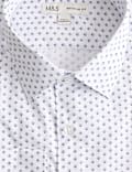 Regular Fit Cotton Blend Printed Shirt
