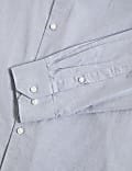 Regular Fit Pure Cotton Textured Shirt