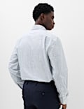 2 Pack Regular Fit Easy Iron Striped Shirts