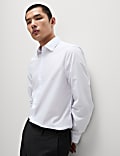 Slim Fit Easy Iron Cotton Blend Shirt