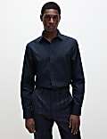 Regular Fit Easy Iron Cotton Blend Shirt