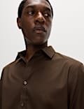 Regular Fit Easy Iron Cotton Blend Shirt