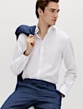 Regular Fit Easy Iron Cotton Blend Shirt