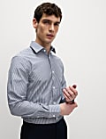 2pk Regular Fit Easy Iron Cotton Blend Poplin Shirts